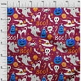 thumbnail image 3 of oneOone Cotton Cambric Maroon Fabric Halloween Fabric For Sewing Printed Craft Fabric By The Yard 42 Inch Wide, 3 of 4