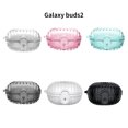 thumbnail image 4 of Case for Samsung Galaxy Buds Pro 2 2022/Galaxy Buds 2 Case/Galaxy Buds Live Case/Galaxy Buds Pro Case/Galaxy Buds FE Case 2023 with Secure Lock Clip, Rugged Shockproof,Clear Blue, 4 of 4