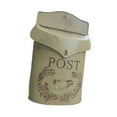 thumbnail image 4 of Buzón de pared, buzón de correo, buzón de correo estilo shabby chic, encanto nostálgico para puertas exteriores de casas de campo, puertas de entrada Verde Amarillo, 4 of 8