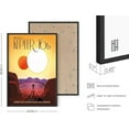 thumbnail image 3 of HAUS AND HUES Kepler 16b Space Posters for Room, Nasa JPL Posters Space Decor, Visions of the Future Poster Dorm Vintage Space Wall Art, Retro Futurism Art, Scifi Kepler (Framed Black 24x36), 3 of 6
