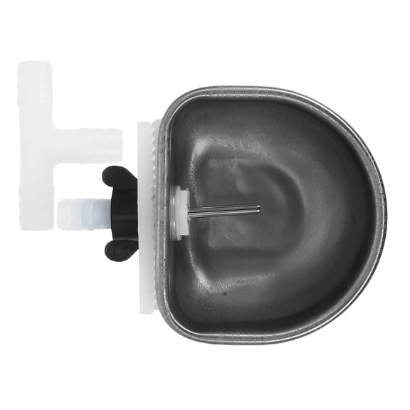 Clispeed Rabbit Pet Feeder Drinking Bowl Stainless Steel Bowl Shape 1Pcs