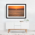thumbnail image 2 of La Jolla Sunset - San Diego California Photography Sunset Ocean Seascape Minimalist Coast Beach Calm Black Framed Wall Art Print 12 x 18 inches, 2 of 4