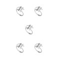 thumbnail image 2 of Anillo de hoja Jumpingount para mujer Aleación de Zinc Oro, 2 of 6