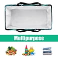 thumbnail image 5 of Tropical Jungle Palm Leaves Reusable Foldable Oxford Cloth Collapsible Easter Basket Storage Bin Bag with Large Capacity, 5 of 7