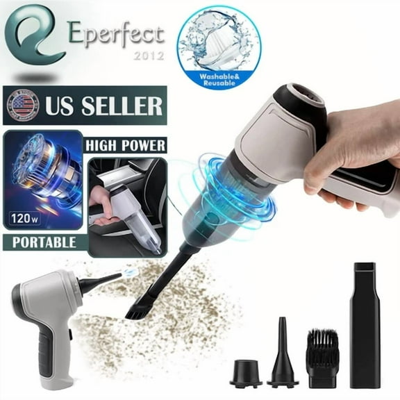 4 In 1 Wireless Car Vacuum Cleaner Household 9000Pa Strong Suction Mini Cleaner