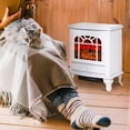 thumbnail image 2 of HOMCOM Freestanding Electric Fireplace, Adjustable Realistic Flame Effect, 2 of 10
