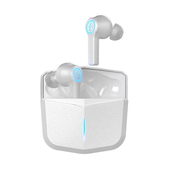 Auriculares Bluetooth-Compatible con HIFI Control Táctil Cargar Voz Llamada Smart Phone Sport Gaming Auriculares Auriculares con Caso Plata Blanco Advancent EL014577-02B