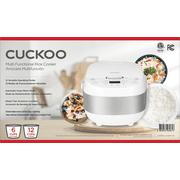 CUCKOO 12-Cup Cooked (6-Cup Uncooked) Micom Rice Cooker & Warmer, Ceramic Coated Inner Pot, Smart Fuzzy Logic, CR-0605F