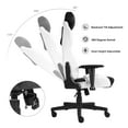 thumbnail image 4 of Ergonomic Gaming Chairs for Adults with High-Density Memory Foam | Swivel Comfortable Office Chair, Big and Tall Video Game Chair, High Back Computer Chair for Home, Office, Black White, 4 of 7