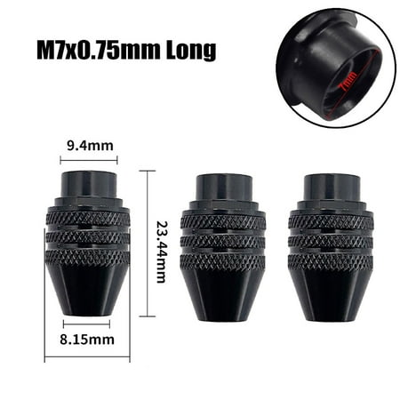 

0.3-3.4Mm Multi Chuck Keyless Quick Change Three-Jaw Drill Chuck M7 M8X0.75