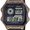 Black/Brown, variant on Men's World Time Sport Watch, Stainless Steel Bracelet