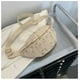 thumbnail image 5 of Xiao Hua Bolso de hombro tejido para mujer, bolso de mano y neceser, elegante bolso de playa de verano, 17 x 1 cm x 14 cm (blanco C), 5 of 5