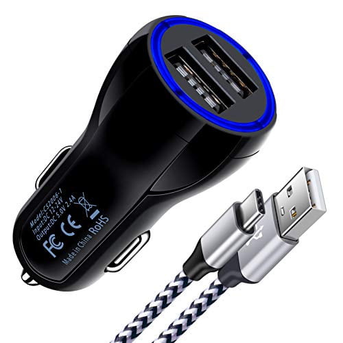 Dual Usb C Car Charger Compatible Samsung Galaxy S21 S Ultra Fe 5g S10 9 8