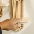 thumbnail image 2 of Floating Shelves for Wall, Boho Rattan Plant Shelf Set of 2, Wood Shelves for Living Room,Bedroom, 2 of 4