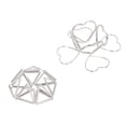 thumbnail image 1 of Unique Paper Clips, Triangular And Love Heart Shaped Electroplating 100pcs Set Paper Clips Set  For Teachers For Gift For Bookmarks, 1 of 8