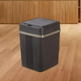thumbnail image 5 of Touchless Trash Can W/ Lid Battery Operated Modern Rubbish Can for Household Bathroom - Grey, 5 of 7