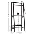 thumbnail image 4 of mallboo 3-Tier Over-The-Toilet Storage Rack, Black, 4 of 7
