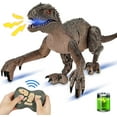 thumbnail image 4 of Dinosaurio de control remoto, juguete de dinosaurio RC con luz LED y, 4 of 8