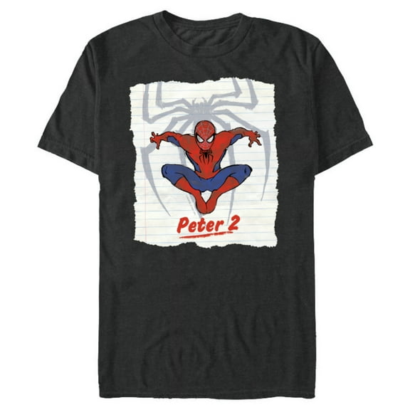 Marvel Spider-Man: No Way Home Peter 2 - Short Sleeve Blended T-Shirt for Adults - Customized-Dark Heather