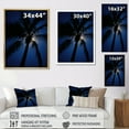 thumbnail image 4 of Designart "Midnight Serenity With Sapphire Solitude Palm" Palms & Palm Trees Floater Framed Wall Decor, 4 of 5