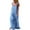 Blue, variant on GILIGEGE Women's Casual Loose Overalls Jumpsuits One Piece Sleeveless Flowy Wide Leg Long Pant Rompers Wide Leg Overalls for Women Sleeveless Jumpsuits Suspender Overalls Loose Comfy Baggy Rompers