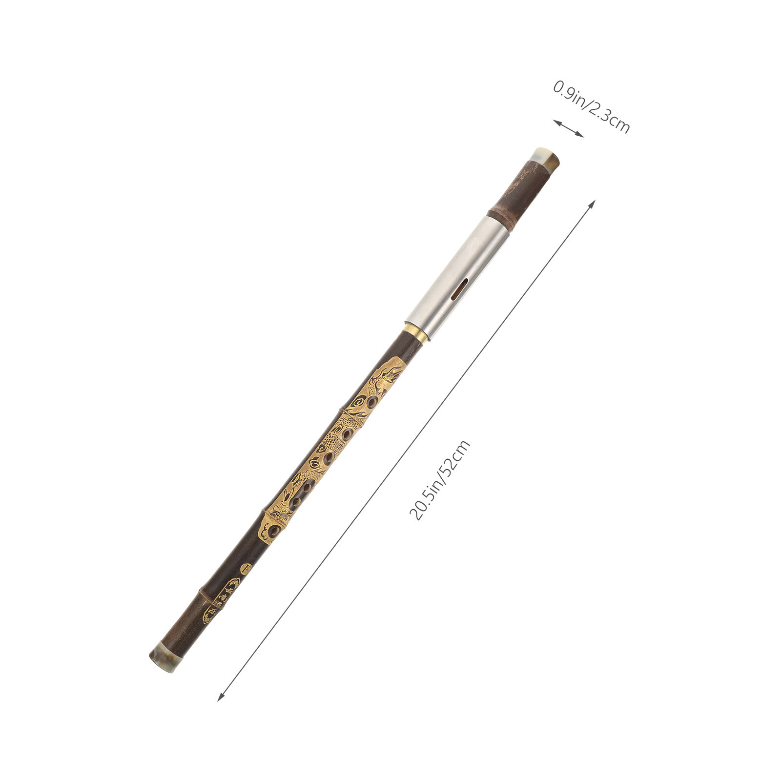 Learning Flute Dizi Chinese Instrument Aged Rosewood Dizi F Key Practical Traditional Bawu