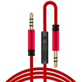 thumbnail image 1 of Con control de cable de trigo con cable de audio de sintonización de 3,5 mm macho a macho, auriculares para teléfono móvil y ordenador, 1 of 5