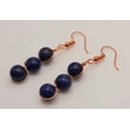 thumbnail image 2 of Handmade Lapis Lazuli Natural Drop Earrings , Stone Earrings, 2 of 7