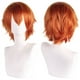 thumbnail image 1 of Zhuge Peluca de pelo corto unisex de anime, peluca de anime para cosplay, pelucas sintéticas resistentes al calor para fiesta de disfraces con flequillo, color naranja, 1 of 2