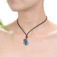 thumbnail image 3 of Wealth and Good Luck - Grade A Natural Jade Rabbit Necklace - Exquisite Charm for Prosperity and Fortune - Beautiful Jewelry Gift for All, 3 of 5