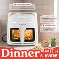 thumbnail image 6 of Gourmia 8 Qt Air Fryer, 8 Presets with Digital Display, FryForce 360° Technology, Easy View Window & Interior Light, Dishwasher Safe Basket, White, 6 of 13