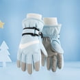 thumbnail image 2 of Staki Kids Winter Gloves Snow Waterproof Ski Cold Weather Insulated Outdoor Snowboard Gloves for Boys Girls(Blue,8-12 Years), 2 of 9