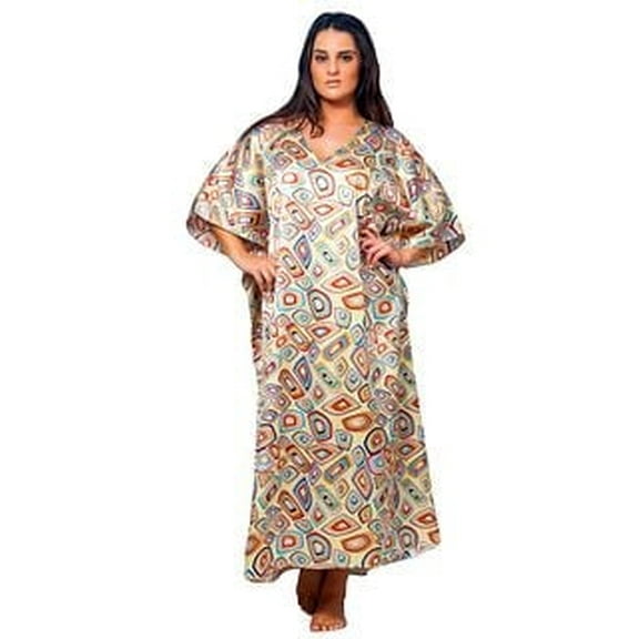 Up2date Fashion Women's Geometric Rings Caftan/Kaftan, One Size, Style Caf-92