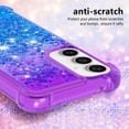 thumbnail image 4 of Case for Samsung Galaxy A35 5G, Galaxy A35 5G Case Liquid Cute Clear Glitter Heavy Duty Shockproof Back Cover Soft TPU for Girls Women Case for Samsung Galaxy A35 5G Gradient Purple, 4 of 6