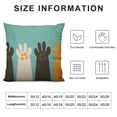 thumbnail image 6 of COMIO  Decorative Pillow Cover, Cute Colorful Cat Paws Print Design Art Lumbar Pillow Cover Modern Farmhouse Cushion Case Home Decor for Living Room Patio Sofa Couch Chair 2pc, 6 of 6
