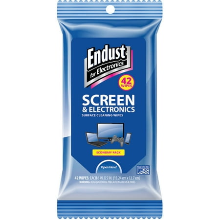 Endust Electronics - Endust Efe14712 Screen and Electronic Wipes Soft Pack, 42 Ct