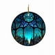 thumbnail image 1 of 2D Circular Christmas Tree Hanging Ornament, Festive Holiday Decor for Home Party, Elegant Round Decorative Accent, Seasonal Celebration Embellishment, Indoor Outdoor Decoration for Xmas, 1 of 5