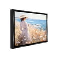 thumbnail image 4 of Stupell Industries Classic Woman by Shore Landscape Painting Black Floater Framed Canvas Art Print Wall Art, 31 x 25, 4 of 10