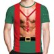 thumbnail image 1 of Camiseta navideña para hombre, camiseta roja con cuello redondo de Papá Noel para hombre, ropa de calle de gran tamaño a la moda, Tops de manga corta, ropa Harajuku para hombre, 1 of 4