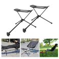 thumbnail image 1 of 2x Reposapiés para silla plegable, reposapiés reclinable para acampar, asiento para todo tipo de sillas plegables para acampar, viajar y pescar Soledad Reposapiés plegable, 1 of 10