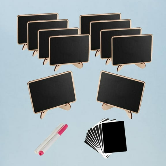 FONWILYO 10Pcs Chalkboard Signs Small for Tabletop and Place Cards