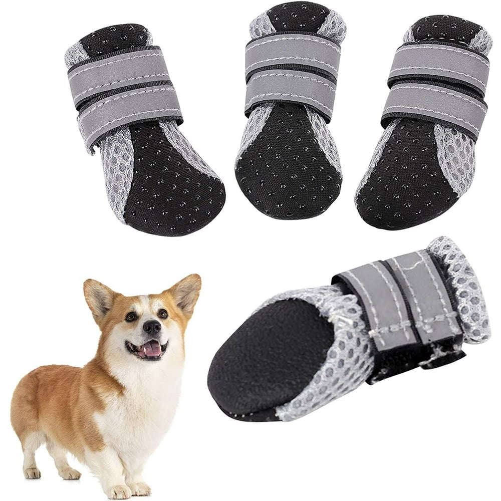 Dog Boots for Hot Pavement Summer Breathable Soft Mesh Paw