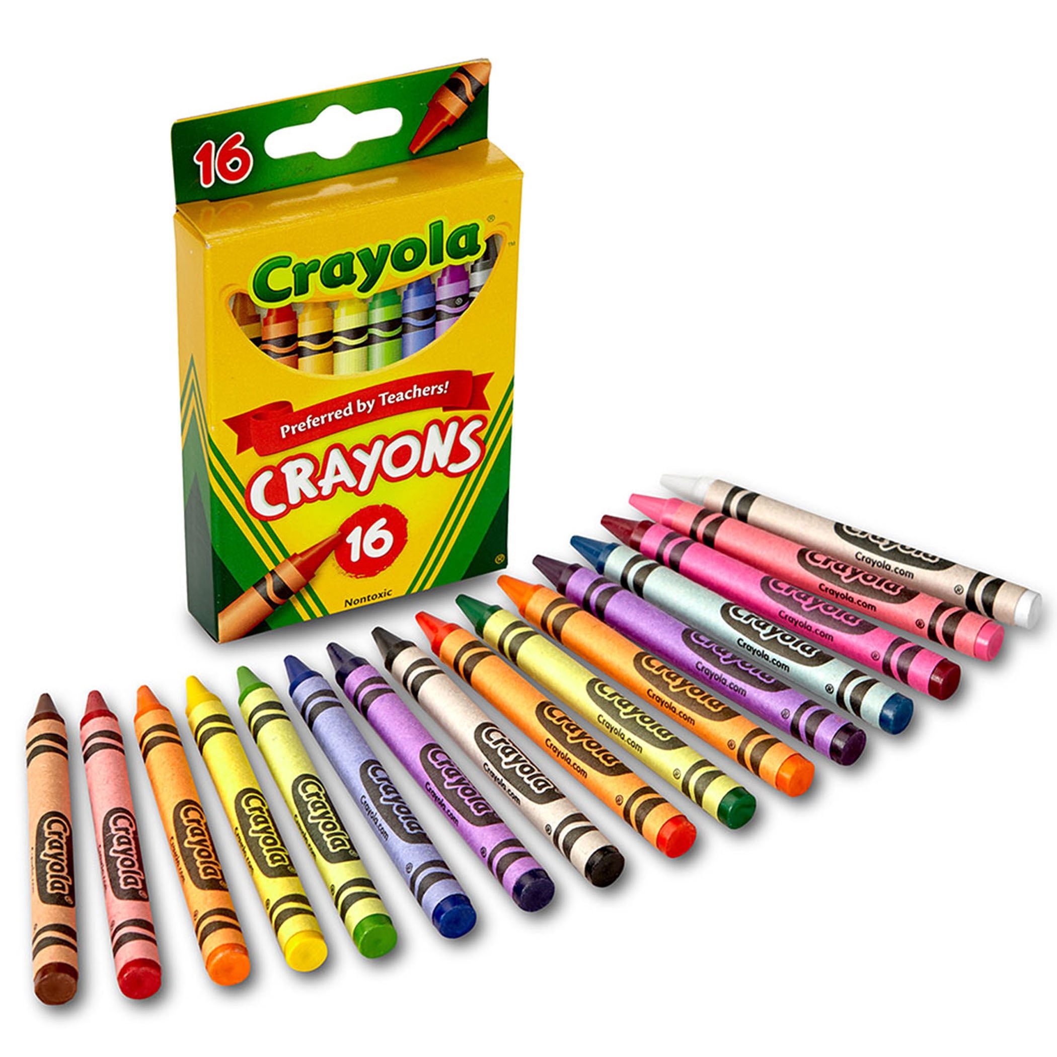 Crayola Crayons, Regular Size, 16 Per Box, 8 Boxes