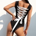 thumbnail image 4 of uublik Lingerie Set for Women Sexy Naughty Plus Size Sexy Naughty Babydoll Bodysuit Lace, 4 of 5