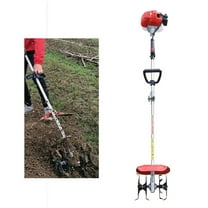 51.7CC 2 Stroke Mini Gas Powered Tiller Cultivator Rototiller Garden Farm Tiller