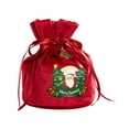 thumbnail image 3 of 2 Bolsas de Regalo de Navidad con Cordones para Fiestas de año Nuevo. perfecl Bolsas de cordón, 3 of 4