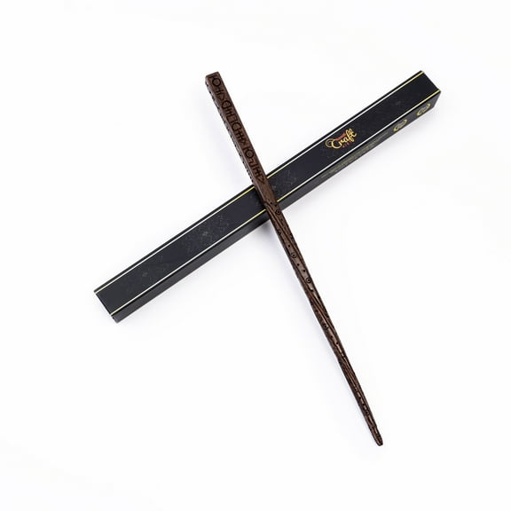Handicraftviet - Hand Carved Wooden Wand, Spellbinding Wand 15", Magical Gift for Halloween, Christmas and Birthday Party (S1)