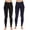 Navy Black, variant on Just Love Fleece Lined Seamless Leggings for Women High Waist (Pack of 2) (Navy Black, Medium-Large)