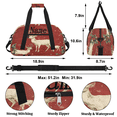 thumbnail image 2 of Qzaxky Personalized Christmas Bag Gym Bag Custom Duffle Bag Christmas Bag with Name Overnight Bag Christmas Sika Deer Holly Tree, 2 of 7