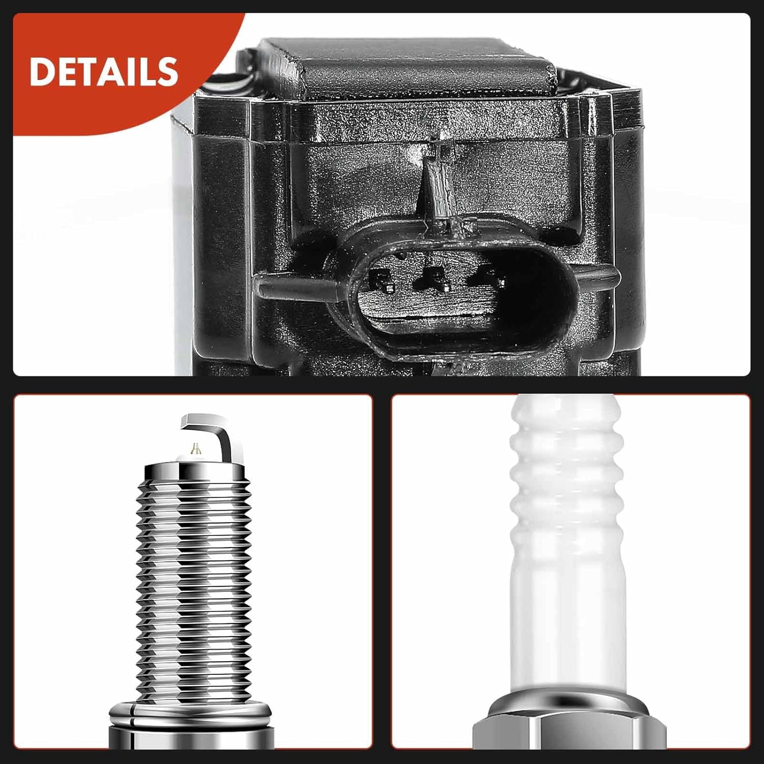 A-Premium Set of 4 Ignition Coil Pack and Iridium Spark Plugs Compatible with Subaru Outback 2013-2014, Forester 2014-2016, Impreza 2013-2015, XV Crosstrek 2013-2014, Legacy 2013-2014, 2.0L 2.5L